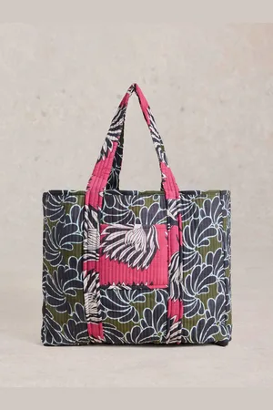 White Stuff Elaine Reversible Beach 100% Cotton Bagun