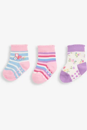 JoJo Maman Bébé Chaussettes de tracteur 3 Lot6 - Mois 12 (68 - 80cm)