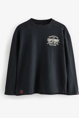 Superdry T-shirt Manches Longues Vêtements De Voyage imprimé128134cm
