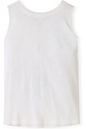 CELTIC & CO. . Orange Débardeur Slub Jsy Pleat Back 100% Cotton40