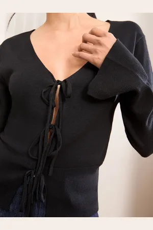 Friends Like These Tie Front Cardigan40