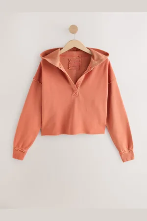 Next Coupe décontractée Col en V délavé Sweat à capuche 100% coton Sweat à capucheGrand