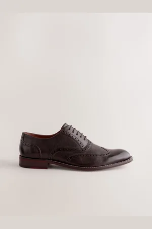 Next Leather Wing Casquette Brogue Chaussures
