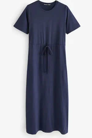 Threadbare Robe mi-longue en jersey à taille froncée44