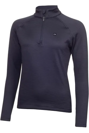 Calvin Klein Bleu Lantanas Textured Quarter Zip ChandailM