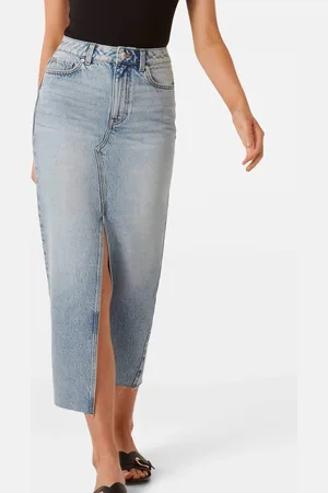 Forever New 100% Coton Tori Midaxi Denim Jupes44