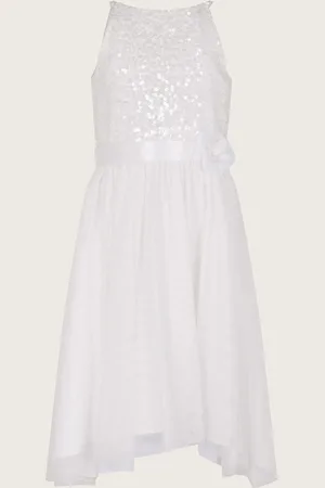 Monsoon Sans manches Sequin Tulle Robe10 ans (140cm)