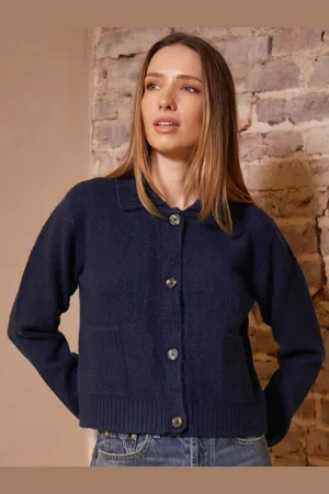 Threadbare Collared Boxy Knitted Cardigan40