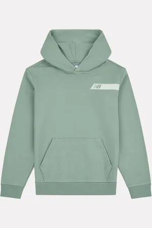 New Balance Kids Authentic Brand Players Back Graphic 100% Cotton Hoodie128134cm