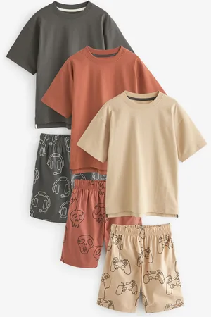 Next 100Pyjama tissé court en coton % 3 Lot (3-16ans)11 ans (146cm)