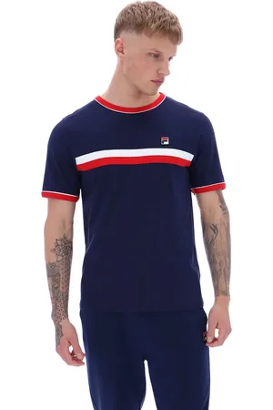 Fila T-shirt Razee Laid on Rayure 100% cotonTrès grand