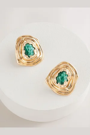 Next Organic Stone Statement Stud Earringsun