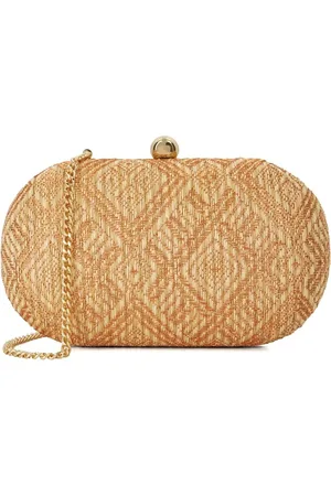 Dune Extra Oval Woven Clutch BagUn an
