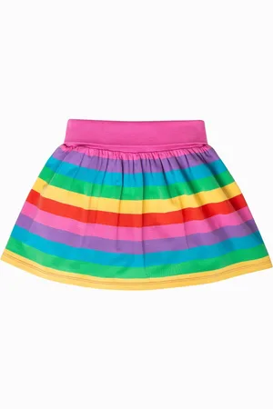 Frugi Skort printanier à rayures arc-en-ciel multiples2 - 3 ans (92 - 98cm)