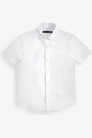 Next Manches courtes Coton riche Oxford Chemise (3-16ans)9 ans (134cm)