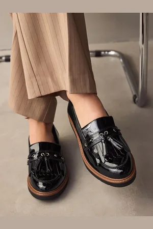 Next Forever Comfort Chunky Patent Tassel Detail Mocassins