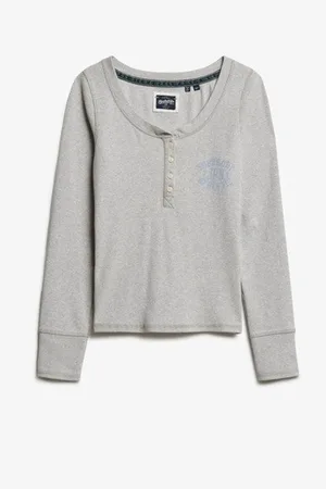 Superdry Athletic Button Down Manches longues Top34