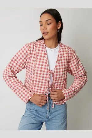 Threadbare Floral Tie Front Reversible Quilted Jacket42