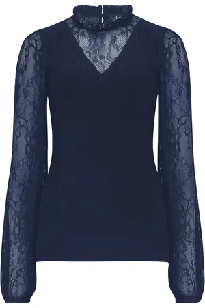 Pour Moi Pull Dakota en maille avec manches en dentelle avec viscose LENZING ECOVERO42