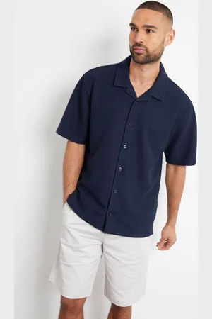 Threadbare Col Revere texturé Manches courtes ChemiseMédium