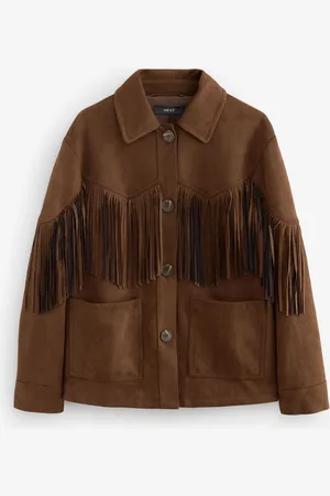 Next Veste en suédine à frangesXL