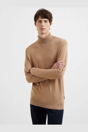 French Connection Roll Neck Knit Brown Jumperlarge