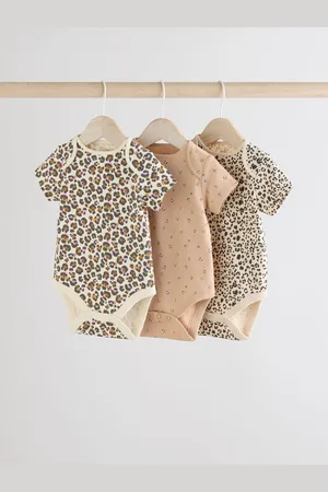 Next Manches courtes 100% Coton Bébé Body 3 Lot9 - Mois 12 (74 - 80cm)