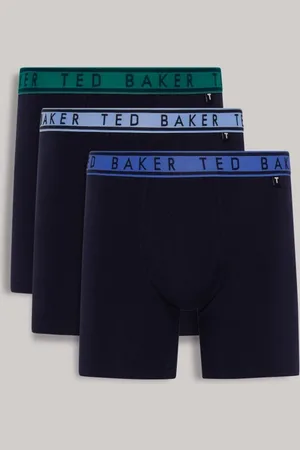 Ted Baker Bayou Bachelors Mazarine Boxer Briefs 3 PackPetit