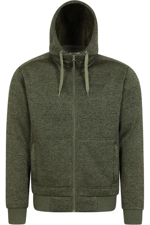 Mountain Warehouse Sweat à capuche doublé en polaire Nevis pour hommeL