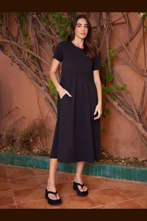 Threadbare 100{Peignoir mi-long à smocks en coton36
