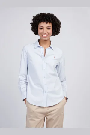 U.S. Polo Assn. ChemisesU. S. Polo Assn Rayure femme classiques extensibles Oxfordxlarge