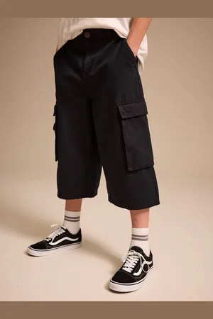 Next Extra Long 100% Cotton Cargo Jort Shorts (3-16yrs)122128cm