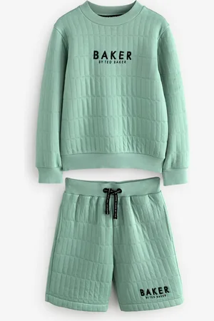 Ted Baker Green Quilted Sweatshirt And Shorts Set2 - 3 ans (92 - 98cm)