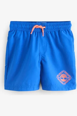 Timberland Blue Front Tie Logo Swim Shorts6 ans (116cm)