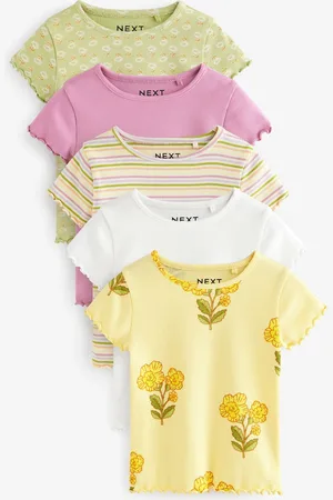 Next T-shirt côtelé 4 Lot de (3mois-7ans)9298cm