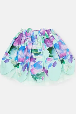 Angel & Rocket Darcy Mint Petal Imprimé 100% Coton Jupes8 ans (128 cm)