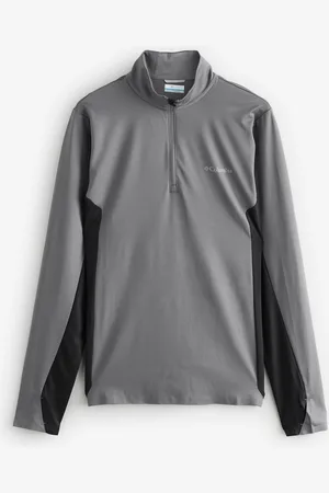 Columbia Grey Three Pitch Half Zip Sweat TopMédium
