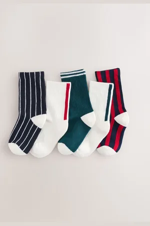 Next Cushioned Footbed Stripe Socks 5 Pack134140cm