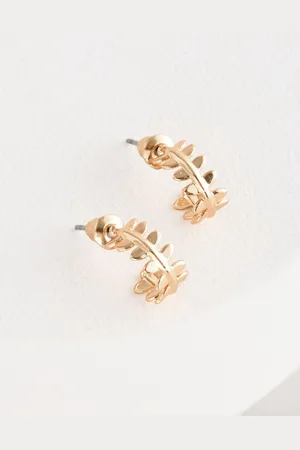 Next Mini Leaf Hoop Earringsun
