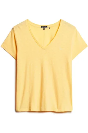 Superdry T-shirt flambé brodé à col en V38