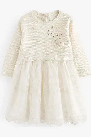 Next 21 Occasion Manches longues en tricot (3mths-10yrs) Occasion Manches longues Knitted Pull Robe ( mths- yrs)3 - 4 ans (98 - 104cm)