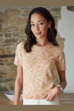 Threadbare Stripe Short Sleeved Knitted T-Shirt40