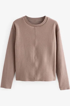 Next Col rond Cosy Soft Touch Rib Detail Seam PullXS