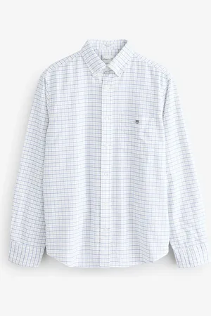 GANT Regular Fit Classic Oxford Checked 100% Cotton ShirtPetit