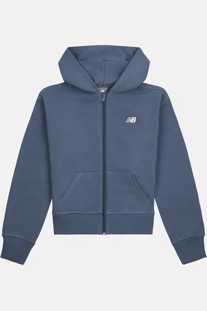 New Balance Small Girls Brush Back Logo Zip Hoodie7 - 8 ans (122 - 128cm)