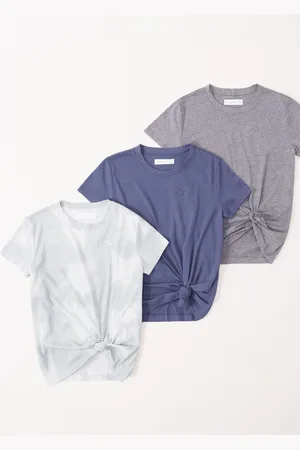 Abercrombie & Fitch T-shirt à cravate sur le devant 3 Pack15 - 16 ans (170 - 176cm)