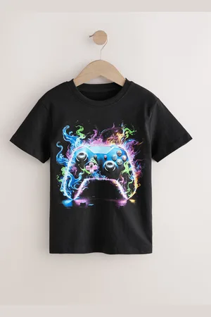 Next Short Sleeve All Over Print 100% Cotton Regular Fit T-Shirt (3-16yrs)116122cm
