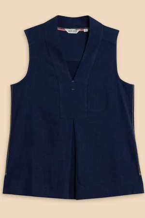 White Stuff Celia Jersey Mix Sleeveless Blouse34