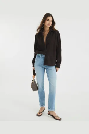 River Island Light Mom Fit Sculpt Jeans44short