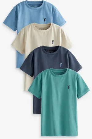 Next T-shirt brodé Manches courtes Stag 4 Pack (3-16ans)13 ans (158cm)